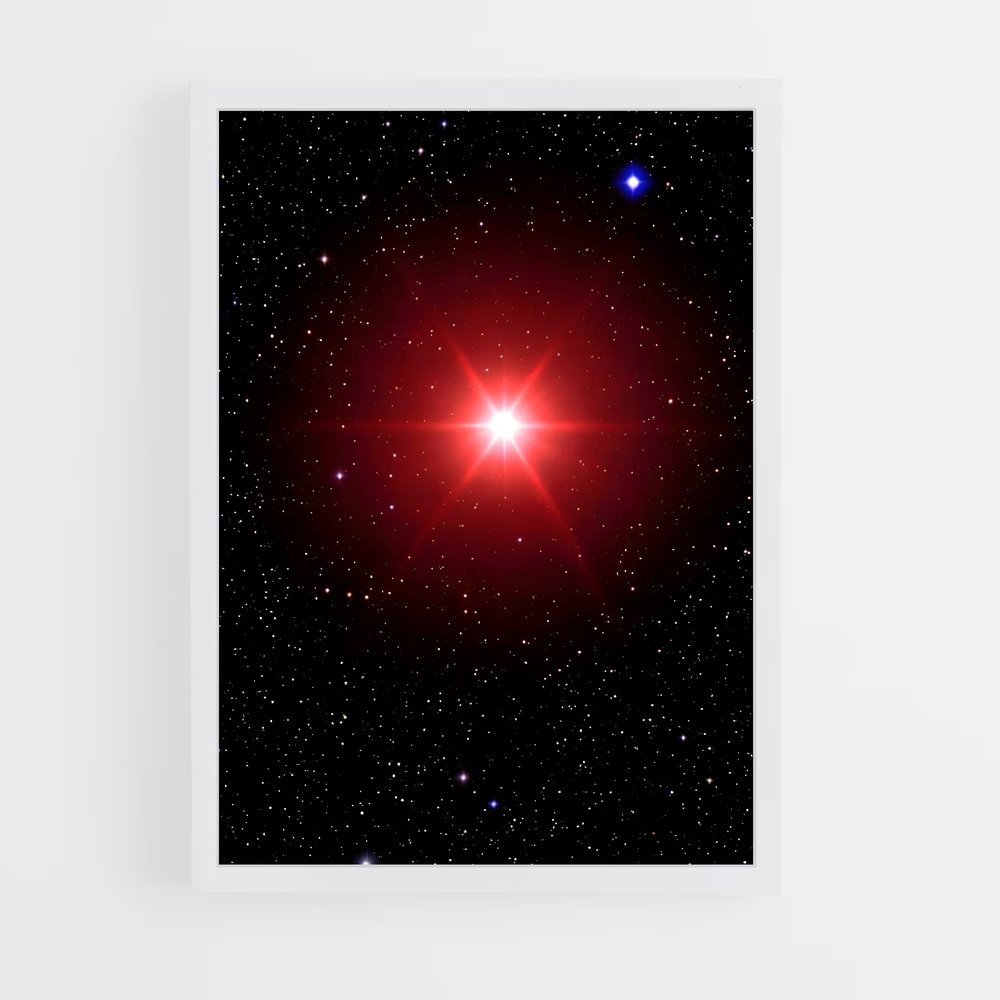 Poster Étoile Écarlate – affiche Étoiles (vue 3)